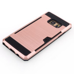 Wholesale Galaxy Note FE / Note Fan Edition / Note 7 Credit Card Armor Case (Rose Gold)